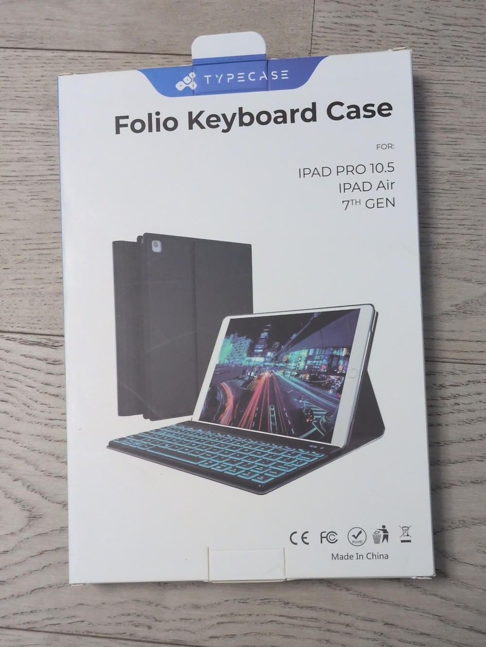 Typecase Rose Gold Folio Keyboard Case for iPad Pro 10.5 / iPad Air 7th Gen